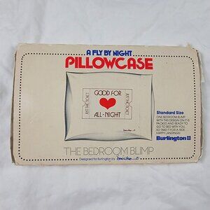 Vintage A Fly By Night Pillowcase Good For All Night Ticket Pillow Case Bedding